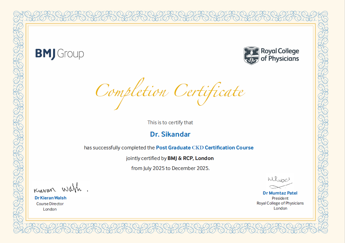 ckd doctrained certificate