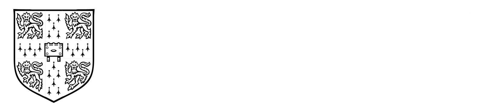 cambridge university white logo